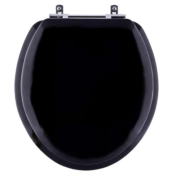 Tampa De Vaso Almofadado Dalia Preto Para Bacia Fiori 6lpf