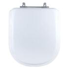 Tampa De Vaso Almofadado Loren Class Branco Para Louça Lorenz