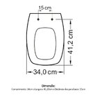 Tampa De Vaso Assento Sanitário Amarilis/primula Pp Fiori Bra