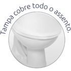 Tampa De Vaso Assento Sanitário Envolvente Alumasa Cinza Escu