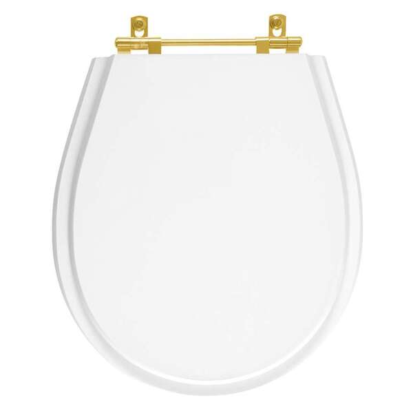 Tampa De Vaso Avalon Branco Para Bacia Ideal Standard Com Fer