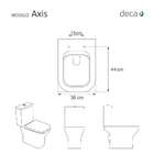 Tampa De Vaso Axis Creme (bege Claro) Para Louça Deca