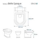 Tampa De Vaso Belle Epoque Branco Para Bacia Deca