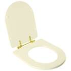 Tampa De Vaso Carrara Creme Para Bacia Deca Com Ferragem Dour