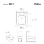 Tampa De Vaso Com Amortecedor Elite Branco Para Celite