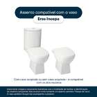 Tampa De Vaso Com Amortecedor Eros Bege Claro Para Bacia Ince