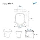 Tampa De Vaso Com Amortecedor Etna Branco Para Bacia Icasa