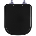 Tampa De Vaso Com Amortecedor Piano Preto Fosco Para Bacia De