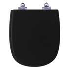 Tampa De Vaso Com Amortecedor Sabatini Preto Para Bacia Icasa