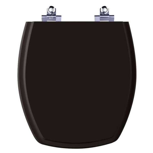 Tampa De Vaso Com Amortecedor Thema Preto Para Bacia Incepa