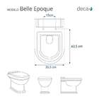 Tampa De Vaso Com Fechamento Lento Belle Epoque Branco Para L