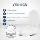 Tampa De Vaso Com Fechamento Lento Smart Onix (preto Fosco) P