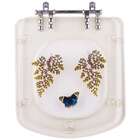 Tampa De Vaso Decorada Bali Transparente Para Bacia Incepa