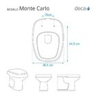 Tampa De Vaso Decorada Monte Carlo Preto Para Louça Deca