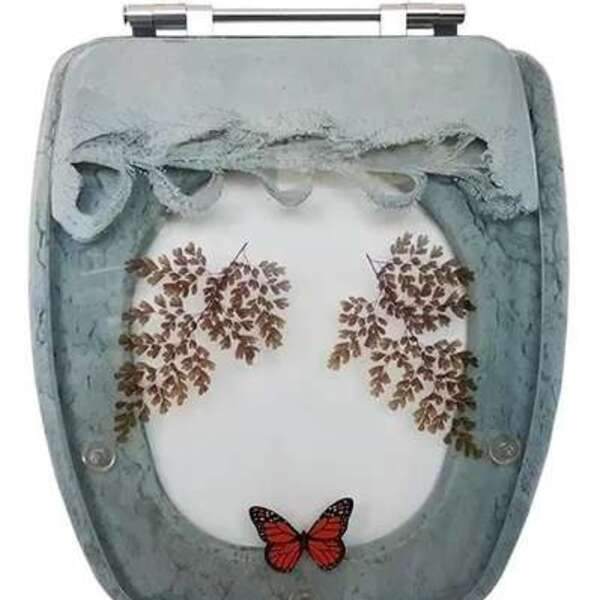 Tampa De Vaso Decorada Primula Plus Verde P/ Bacia Fiori