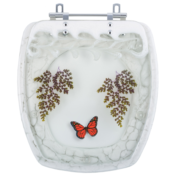 Tampa De Vaso Decorada Viseu Luzarte Transparente Com Branco