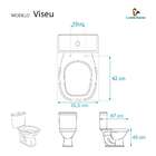 Tampa De Vaso Decorada Viseu Luzarte Transparente Com Branco