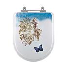Tampa De Vaso Decorado Borboleta Coimbra Para Bacia Luzarte