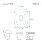 Tampa De Vaso Decorado Borboleta Flex Para Bacia Deca