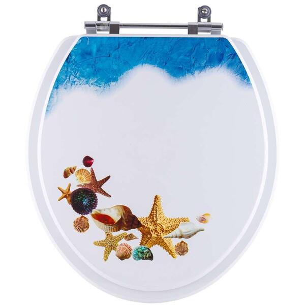 Tampa De Vaso Decorado Fundo Do Mar Diamantina Para Bacia Ica