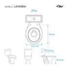 Tampa De Vaso Decorado Fundo Do Mar Lavanda Para Bacia Fiori