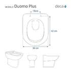 Tampa De Vaso Duomo Plus Branco Para Bacia Deca Com Ferragem