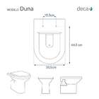 Tampa De Vaso Em Mdf Duna Branco Para Bacia Deca