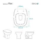 Tampa De Vaso Em Mdf Flex Branco Para Bacia Deca