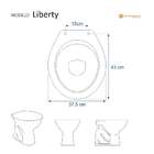 Tampa De Vaso Em Mdf Liberty Branco Para Bacia Santamarina