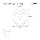 Tampa De Vaso Em Mdf Lirio Branco Para Bacia Celite