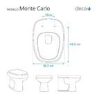 Tampa De Vaso Em Mdf Monte Carlo Branco Para Bacia Deca