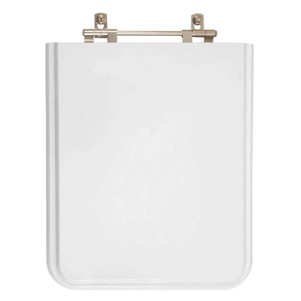 Tampa De Vaso Em Mdf Square Branco Para Bacia Incepa