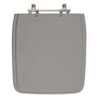 Tampa De Vaso Em Mdf Vila Rica Cinza Escuro Para Bacia Icasa