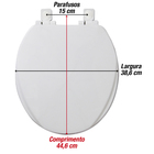 Tampa De Vaso Fechamento Suave Assento Soft Close