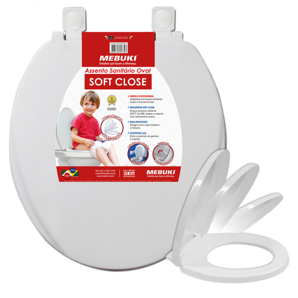 Tampa De Vaso Fechamento Suave Assento Soft Close