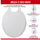 Tampa De Vaso Fechamento Suave Assento Soft Close