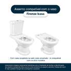 Tampa De Vaso Firenze Branco Para Bacia Icasa 6lpf