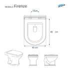 Tampa De Vaso Firenze Cinza Claro Para Bacia Icasa 6lpf