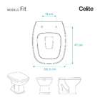 Tampa De Vaso Fit Pergamon (bege Claro) Para Bacia Celite