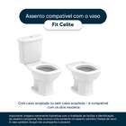 Tampa De Vaso Fit Pergamon (bege Claro) Para Bacia Celite