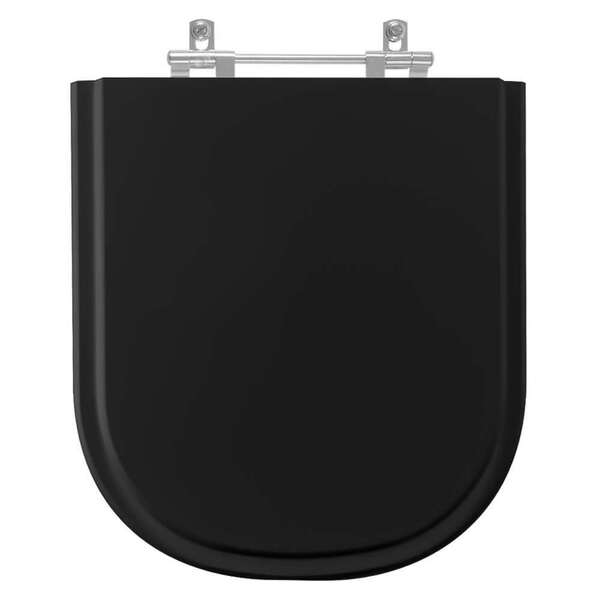 Tampa De Vaso Flox Preto Para Bacia Fiori 6lpf