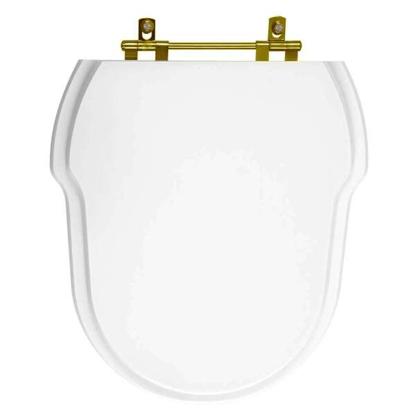 Tampa De Vaso Hampton Branco Para Bacia Incepa Com Ferragem D