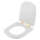 Tampa De Vaso Ibiza Cinza Platina Para Bacia Incepa Com Ferra