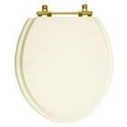 Tampa De Vaso Izy Creme Para Bacia Deca Com Ferragem Dourada