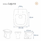 Tampa De Vaso Laguna Cinza Claro Para Bacia Hervy