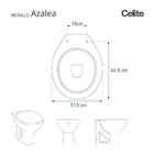 Tampa De Vaso Laqueado Azalea Pergamon Para Bacia Celite Com