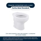 Tampa De Vaso Laqueado Carina Bone Para Bacia Ideal Standard