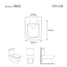 Tampa De Vaso Laqueado Com Amortecedor Axis Branco Para Vaso