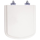 Tampa De Vaso Laqueado Com Amortecedor Dama Senso Branco Para