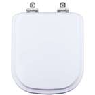 Tampa De Vaso Laqueado Com Amortecedor Debba Square Branco Pa